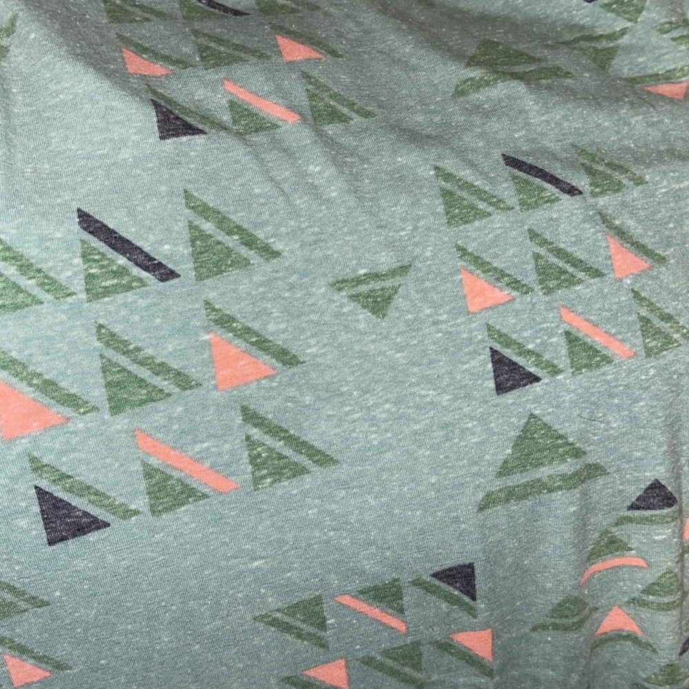 LuLaRoe Green Pink Floral Boho Skater Dress - Picture 3 of 5